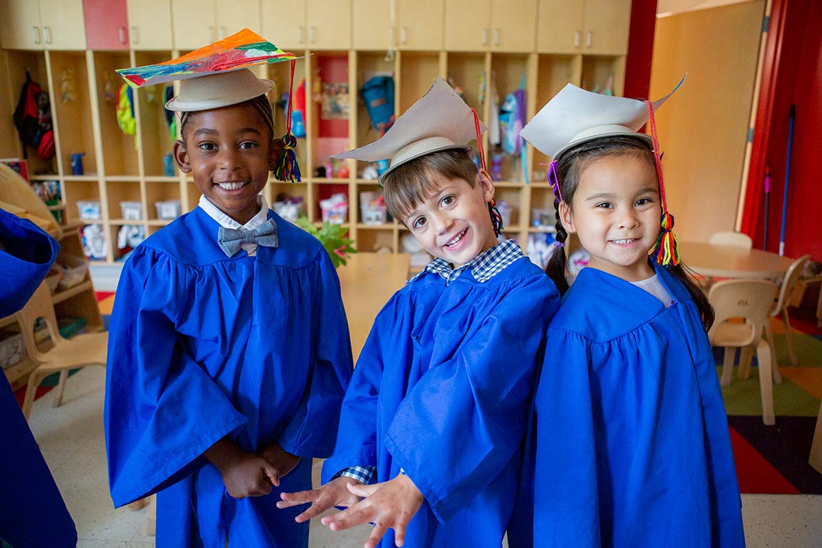 school kids graduation