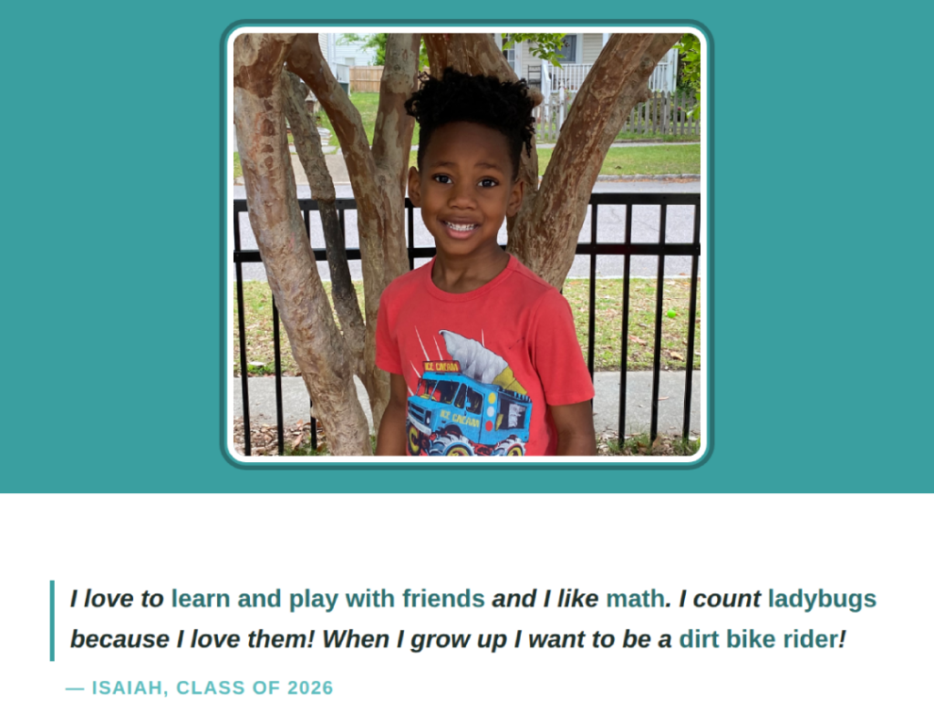 E3 School 2026 Graduate photo and quote
