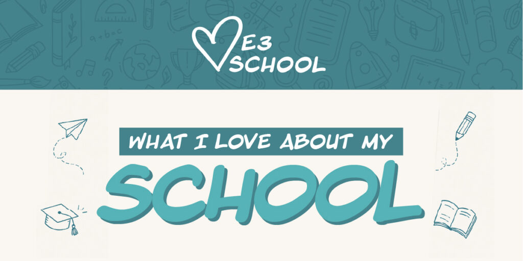 E3 School 2026 Graduate graphic header