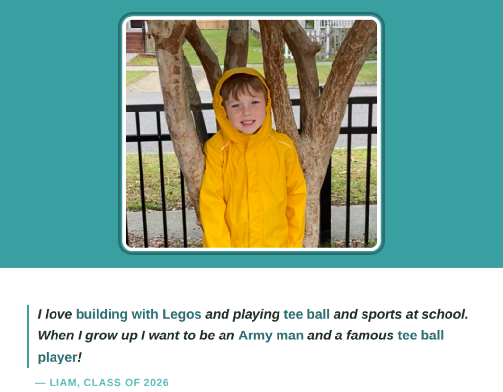 E3 School 2026 Graduate photo and quote