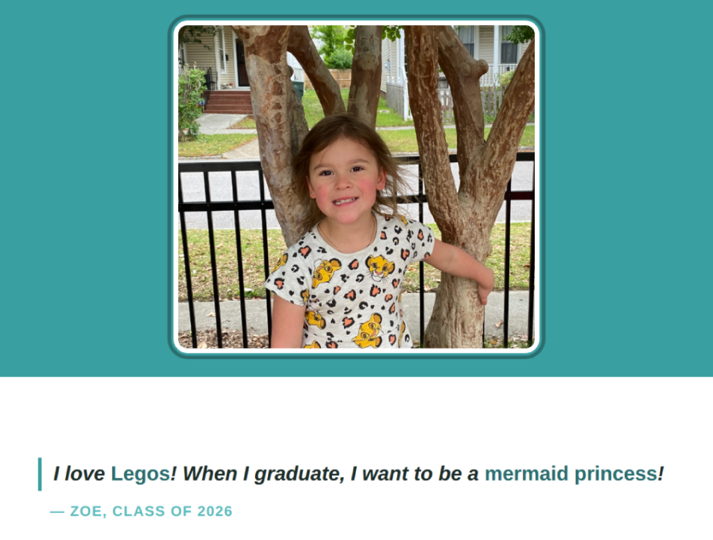 E3 School 2026 Graduate photo and quote