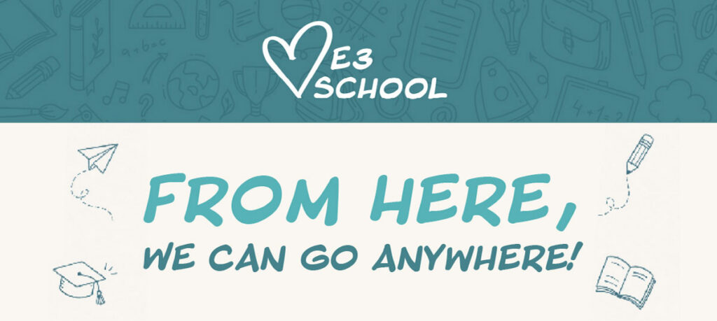 E3 School 2026 Graduate graphic header